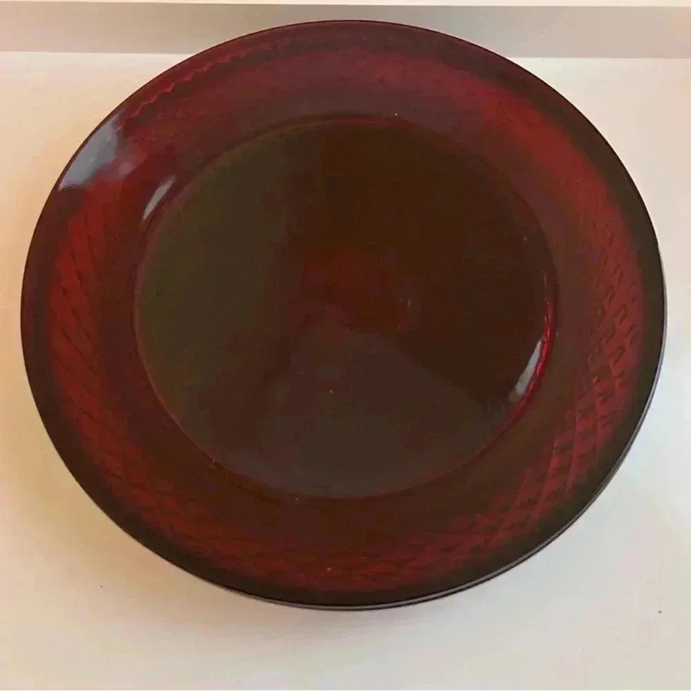 Cristal D’Arques Durand Antique Ruby Dinner Plates (2) - Picture 6 of 6